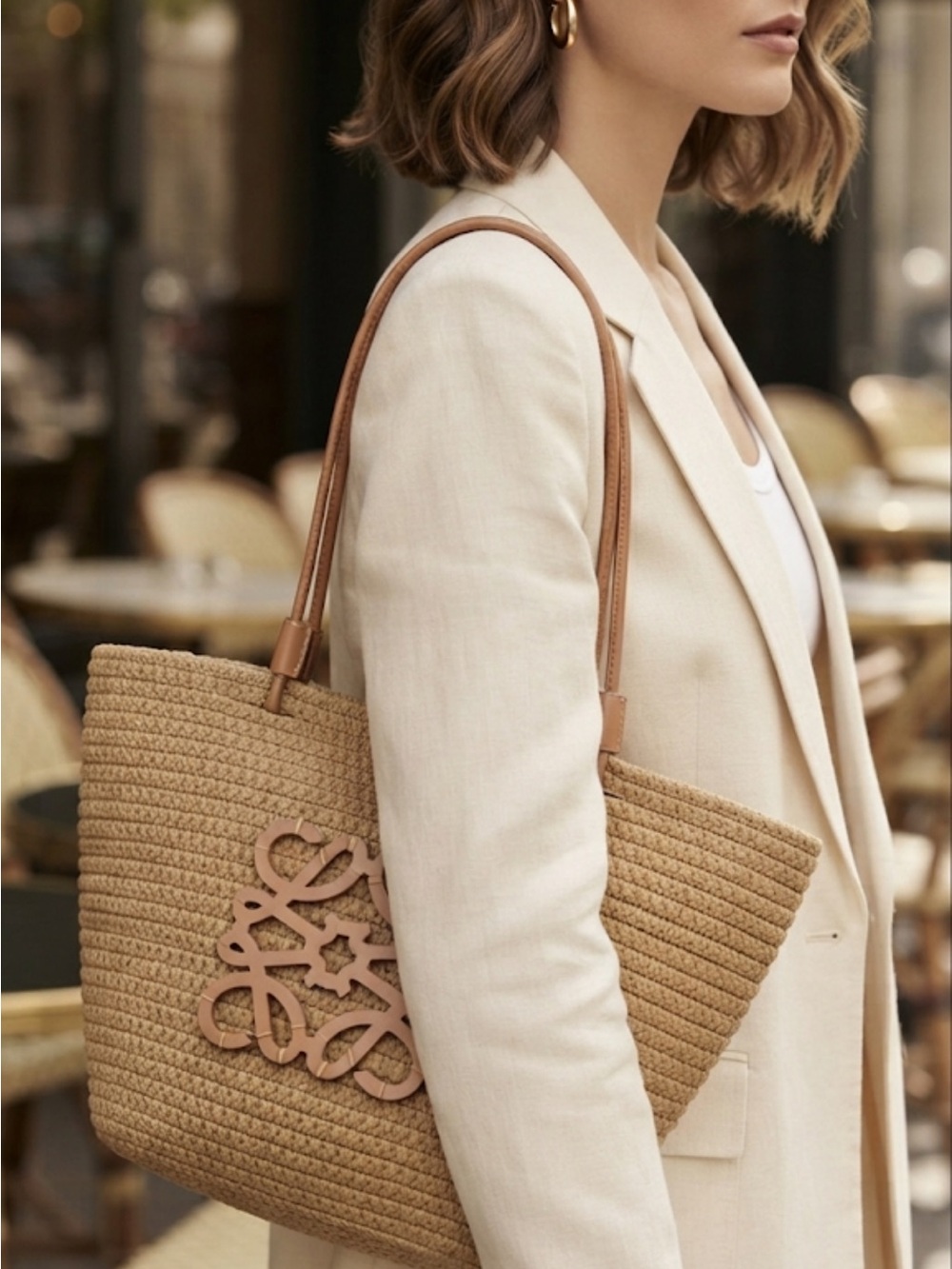 LOEWE Straw Tote Bag